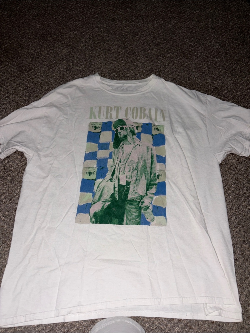 White Kurt Cobain Graphic Tee - Women's Short Sleeve
